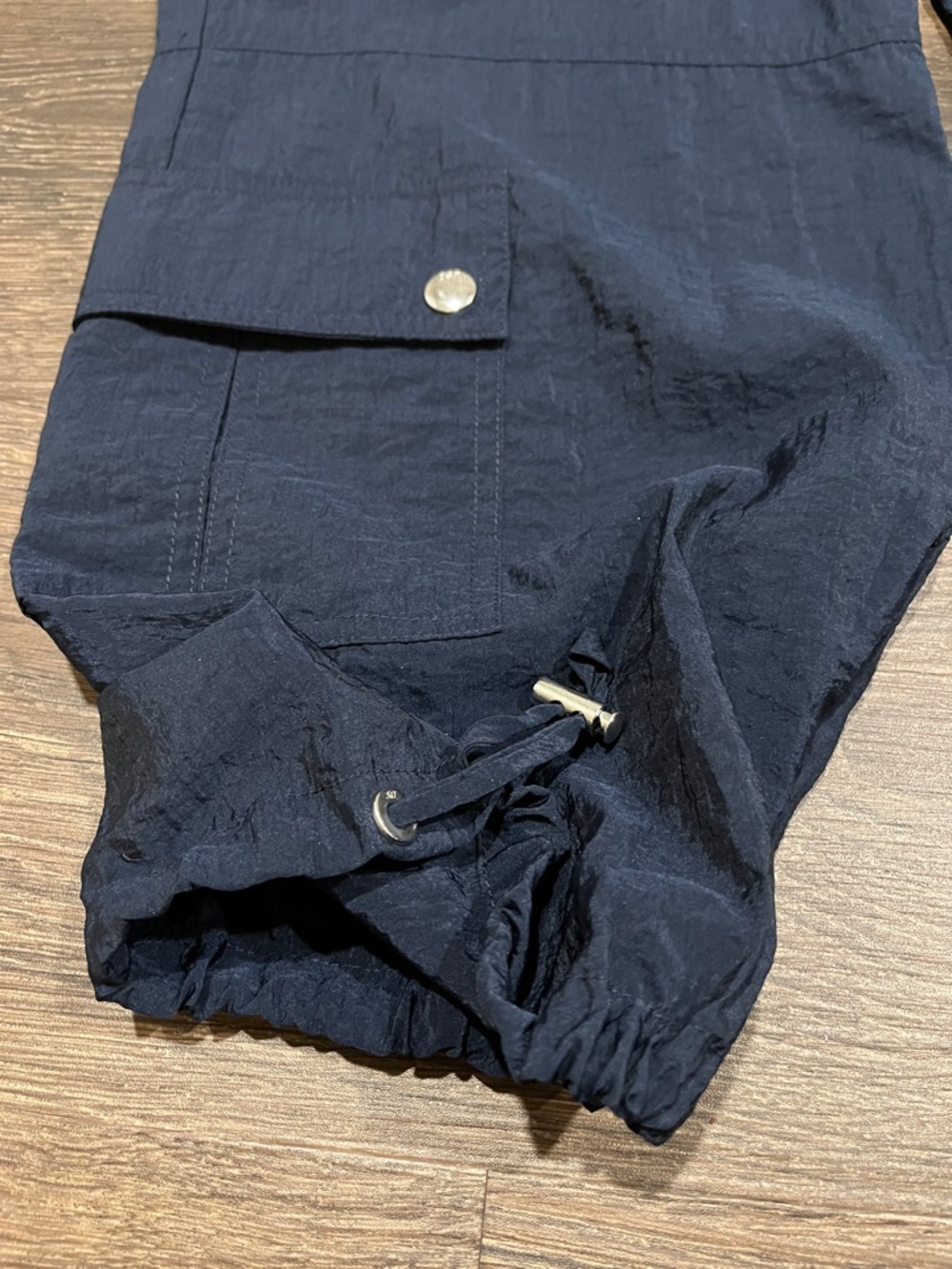 cinq a sept Navy Cargo Joggers with Snap Flaps - Picture 3 of 6